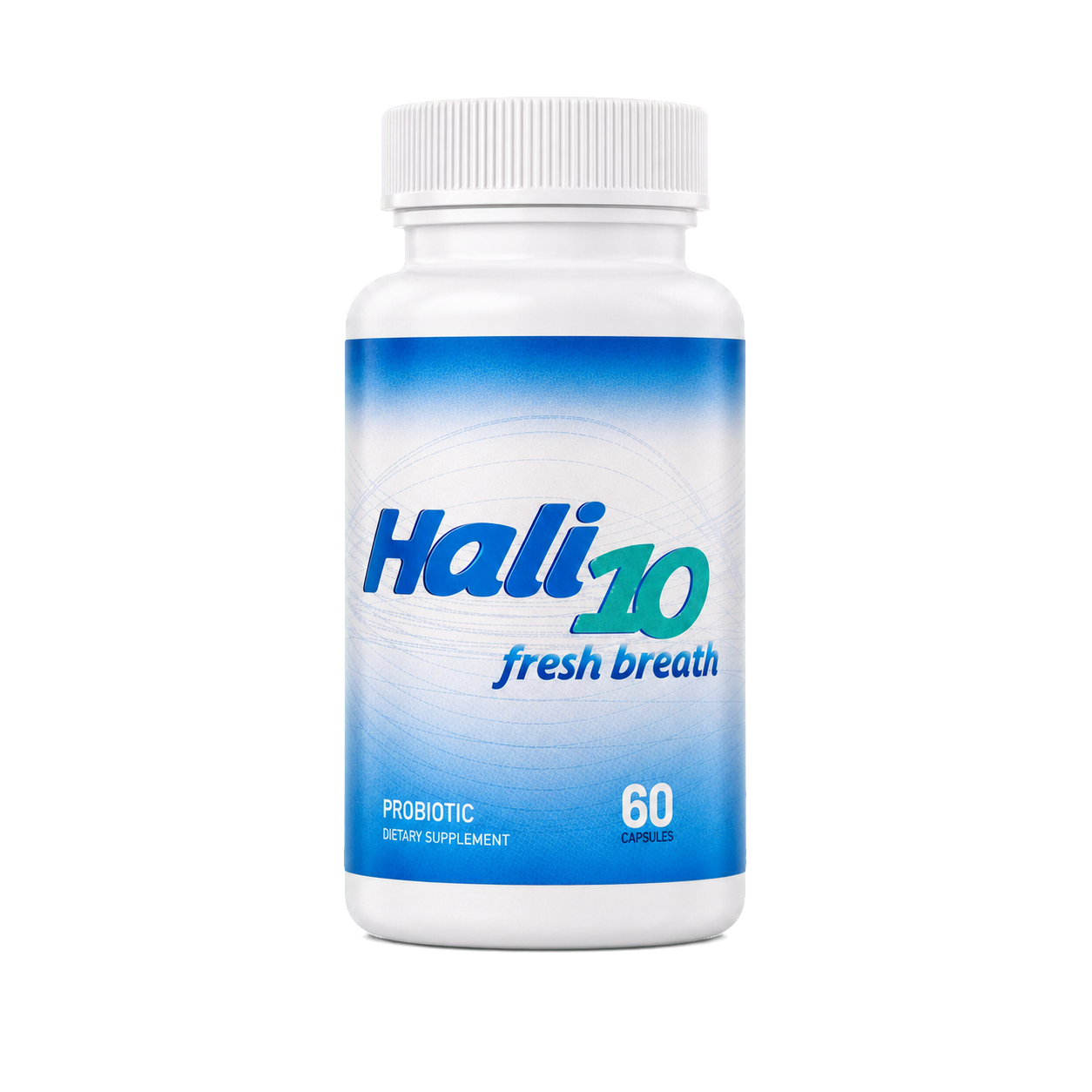 Hali10 Fresh Breath Probiotic bottle